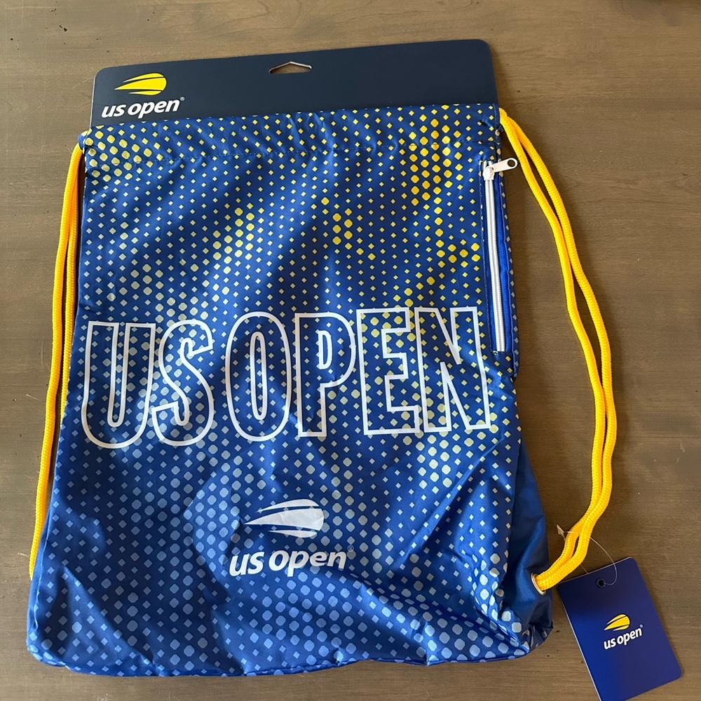 US Open Tennis Drawstring Backpack NEW NWT